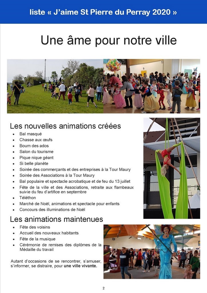 Catherine Aliquot-Vialat - Bilan 2014-2020 - une âme pour notre ville - St Pierre du Perray