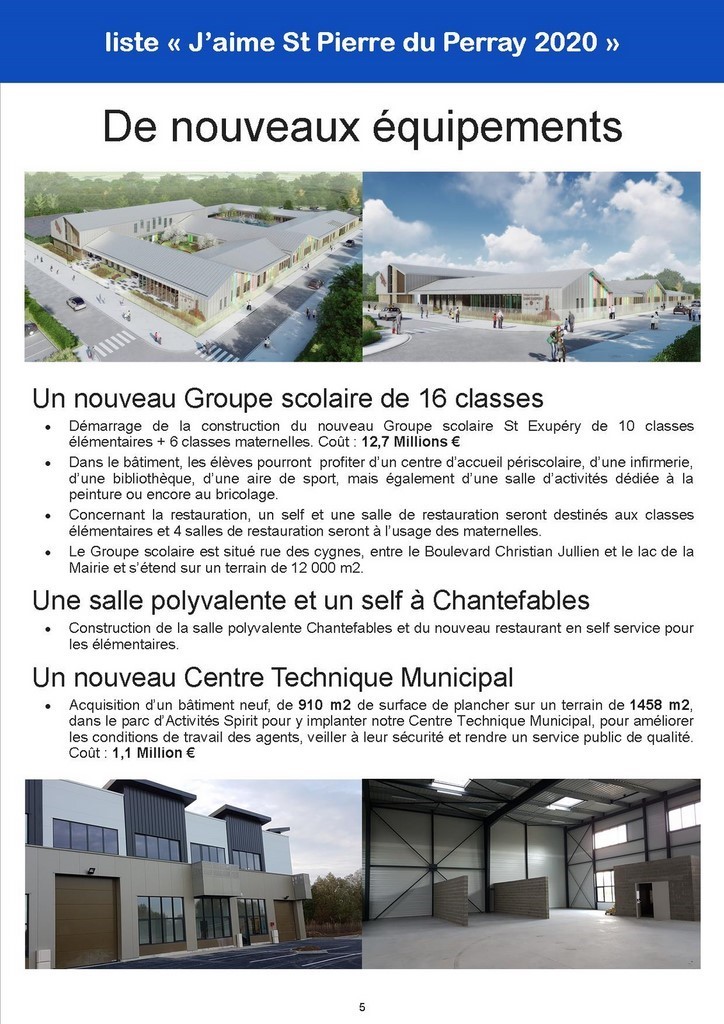 Bilan 2014-2020 - Groupe scolaire St Exupéry - St Pierre du Perray