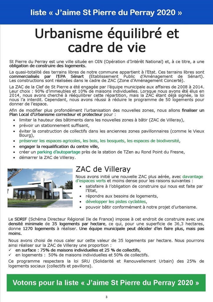 Catherine Aliquot-Vialat, Programme 2020-2026, St Pierre du Perray
