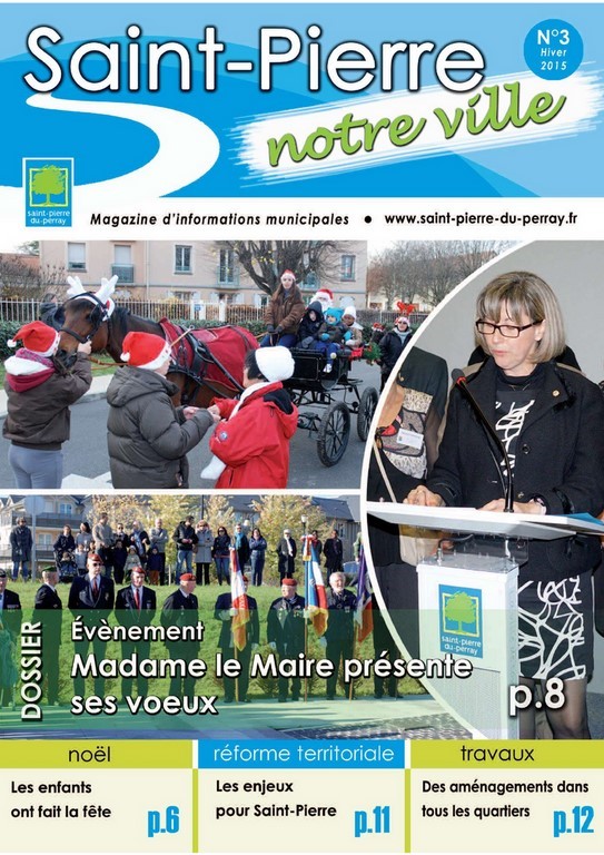 Catherine Aliquot-Vialat St Pierre du Perray magazine municipal janvier 2015