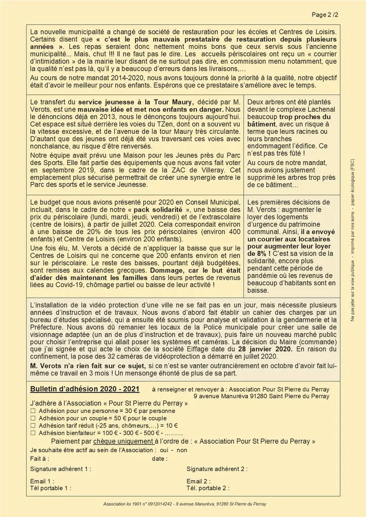 Bulletin 01 - Le respect (page 2) Catherine Aliquot-Vialat Bulletin 01 Le respect (page 2)