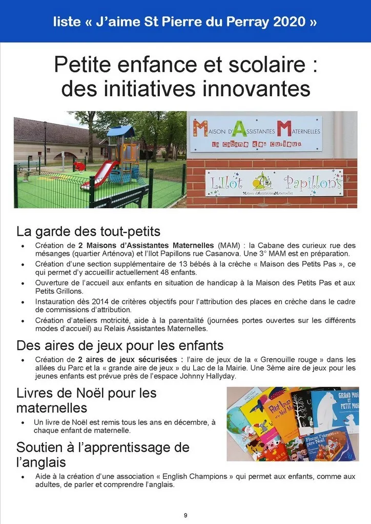 Petite enfance et scolaire Bilan 2014-2020 - Petite enfance et scolaire - St Pierre du Perray