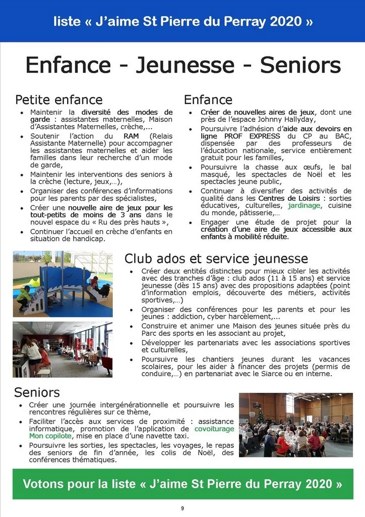 Catherine Aliquot-Vialat, Programme 2020-2026, St Pierre du Perray