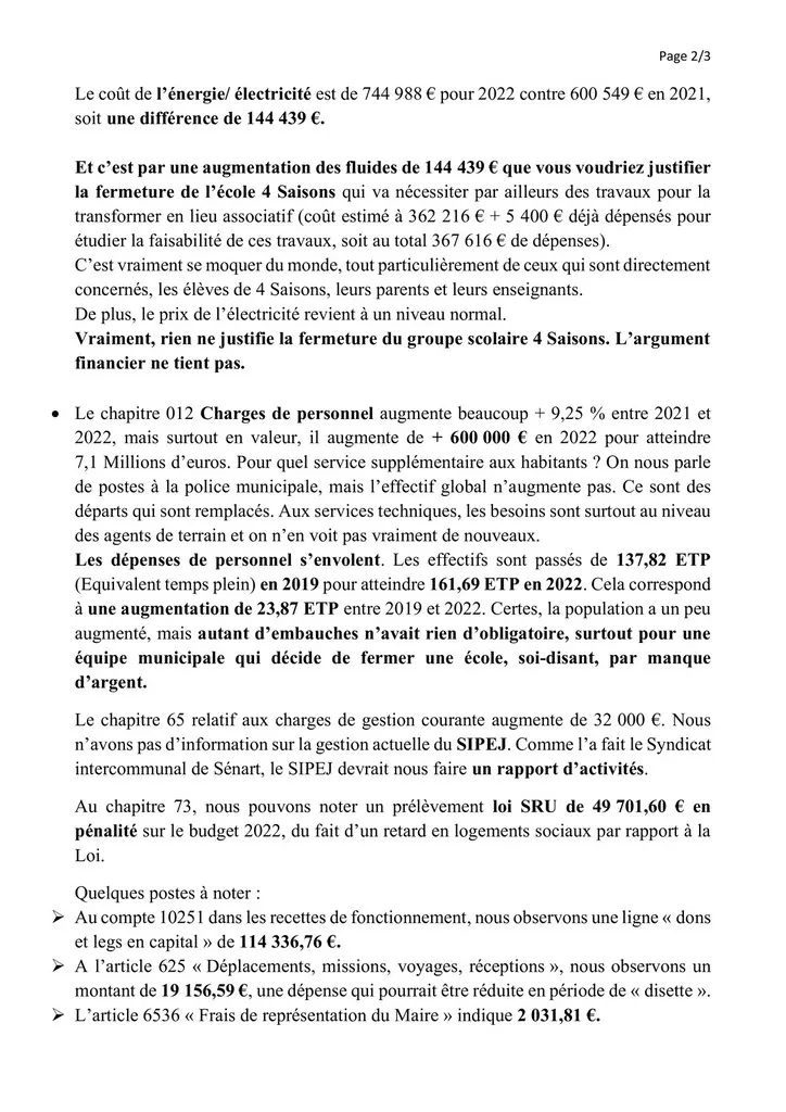 Catherine Aliquot-Vialat Compte Administratif 2022 de St Pierre du Perray Catherine Aliquot-Vialat Dominique Verots St Pierre du Perray Compte Administratif 2022 de St Pierre du Perray