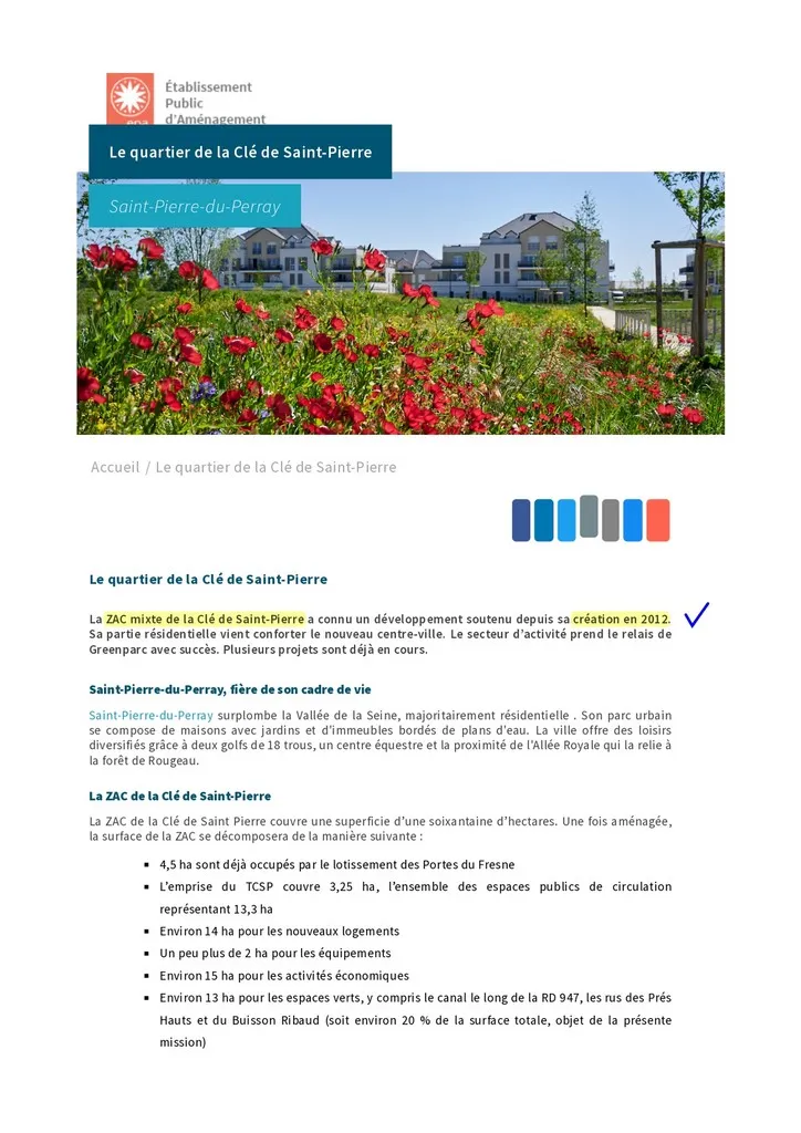 Bulletin 09 - Création de la ZAC la Clé de St Pierre Catherine Aliquot-Vialat St Pierre du Perray - Création de la ZAC la Clé de St Pierre
