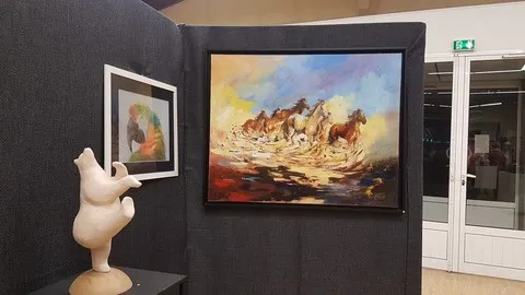 Salon d'art du 25 janvier 2020 Catherine Aliquot-Vialat, salon d'art du 25 janvier 2020, St Pierre du Perray
