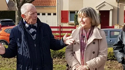 Verger pédagogique - 15 février 2020 Catherine Aliquot-Vialat, Xavier Dugoin, verger pédagogique, St Pierre du Perray
