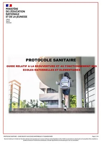 Protocole sanitaire Protocole sanitaire, St Pierre du Perray
